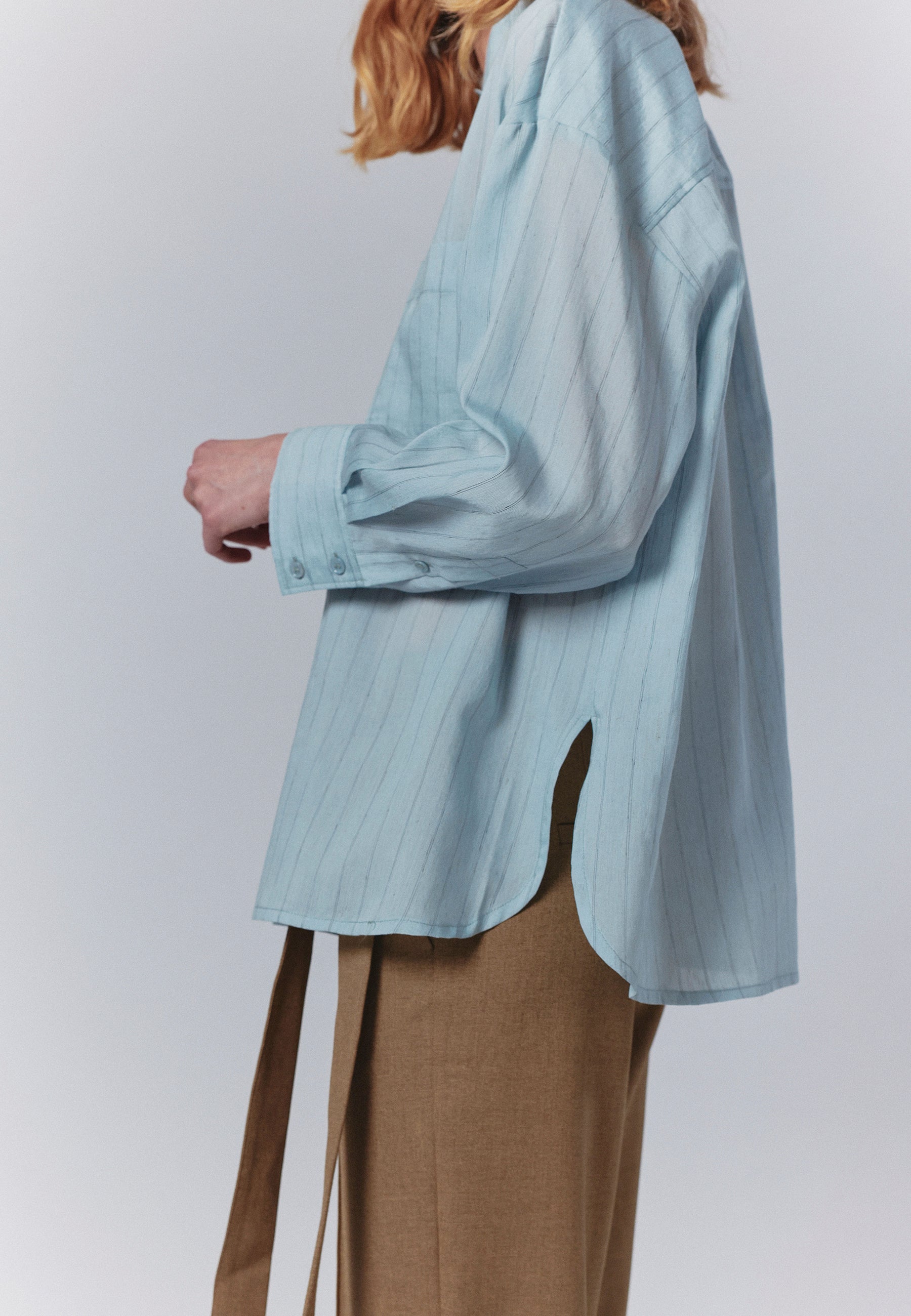 minimum female Mette shirt 4461 Long Sleeved Shirt 4115 Cashmere Blue