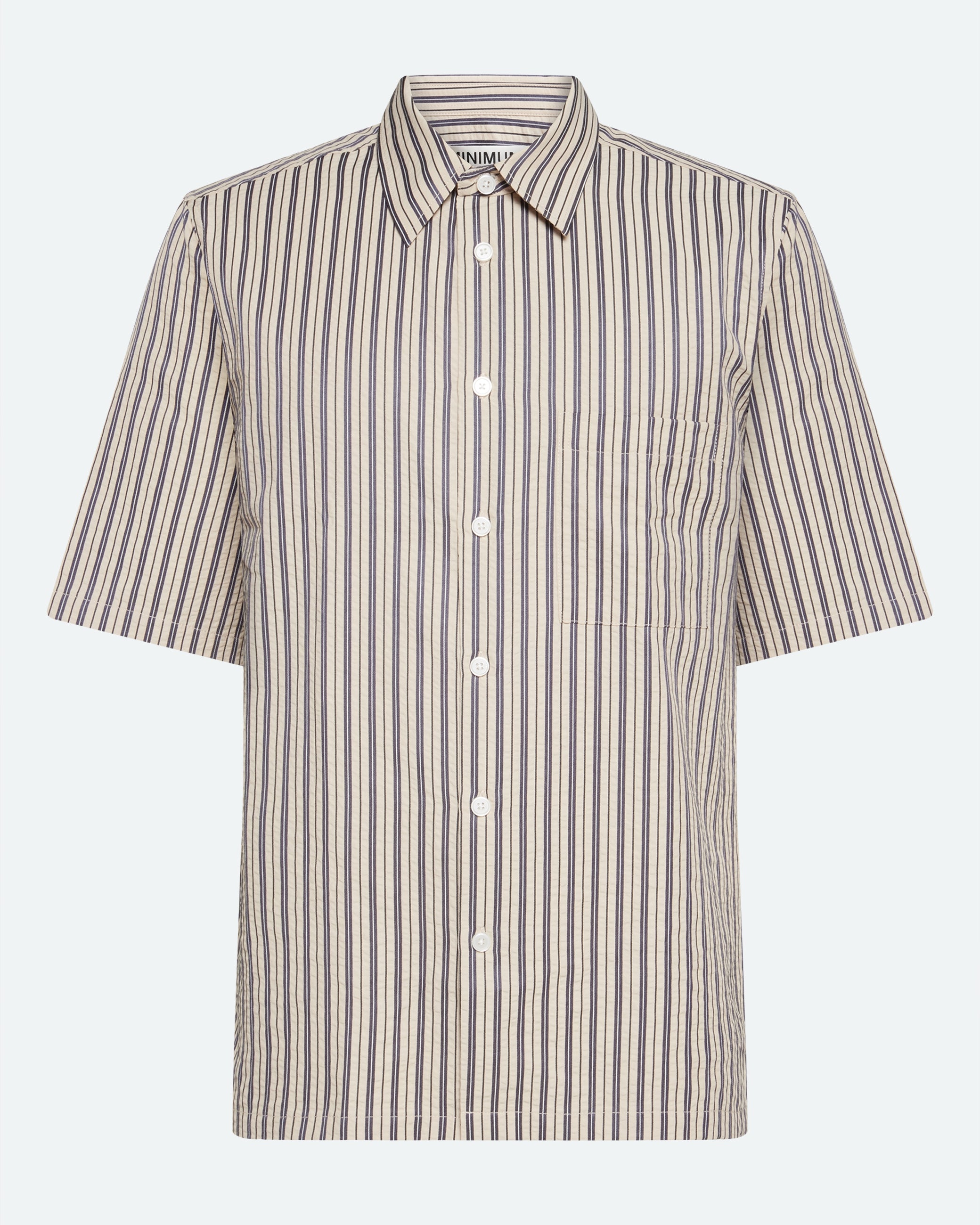 minimum male Nash short sleeved striped shirt 4242 Short Sleeved Shirt 0418 Hay
