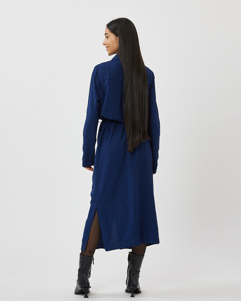 minimum female Norra 2883 Midi Dress 3933 Medieval Blue