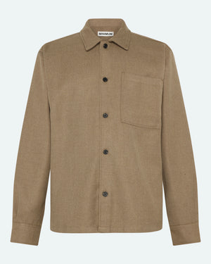 minimum male Ralph shirt 4370 Long Sleeved Shirt 1815 Shitake