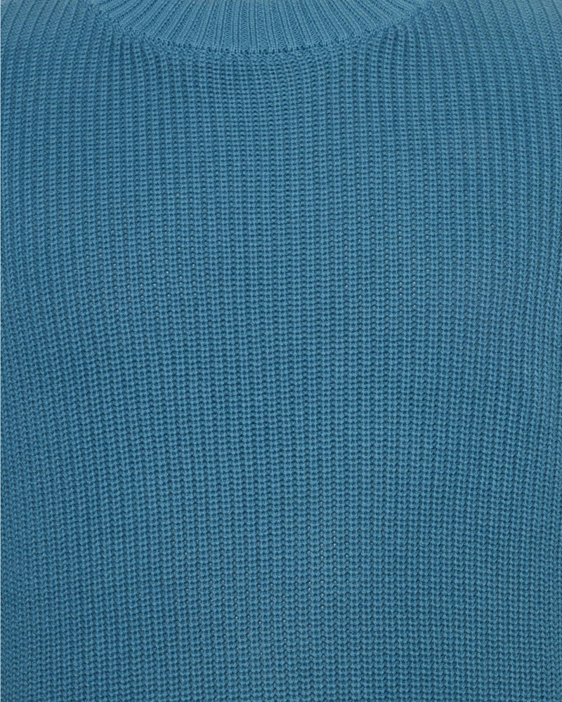 minimum male Rob basic knit sweater G006 GOTS Sweater 2340 Blue Ashes