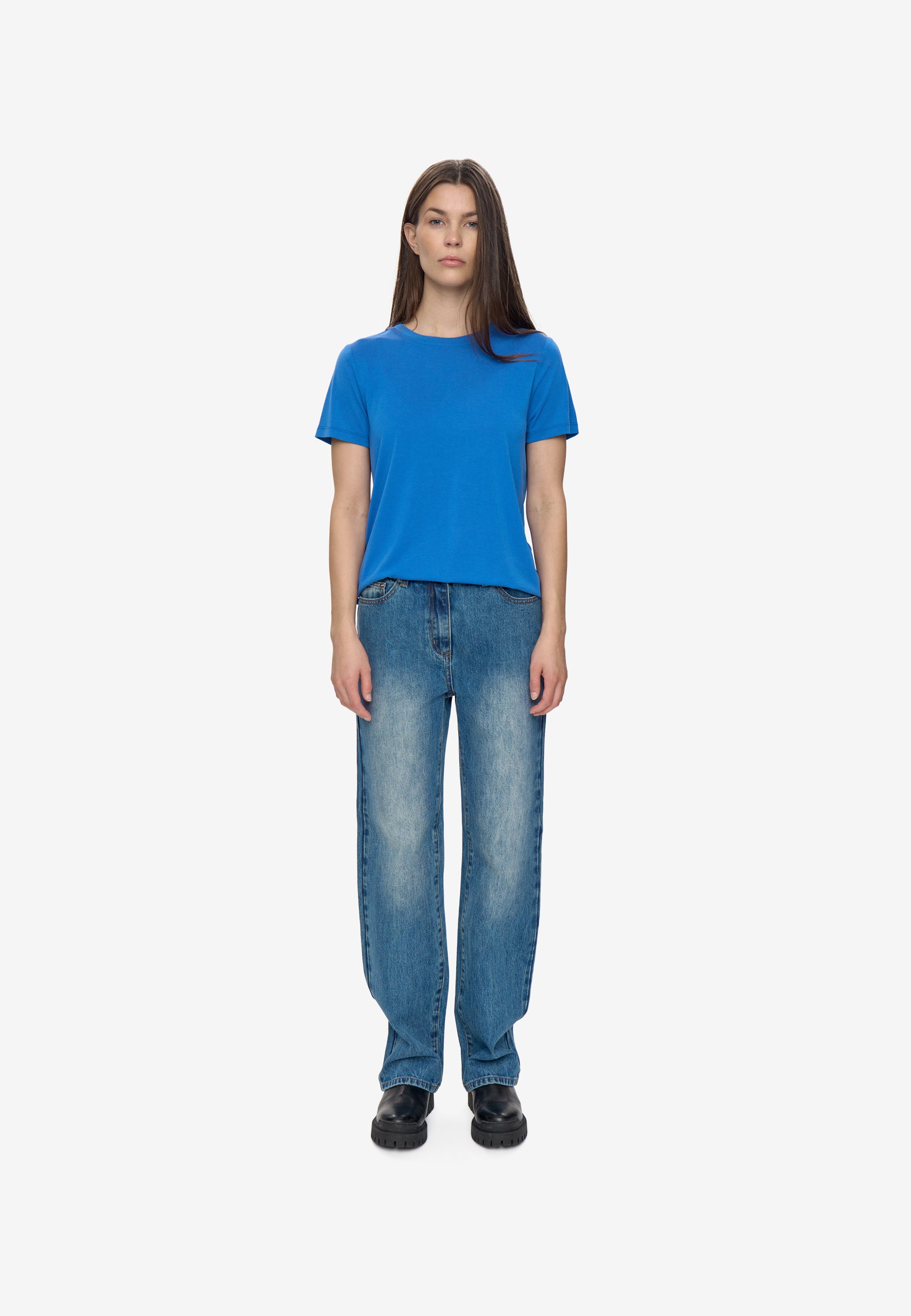 minimum female Rynah t-shirt 2.0 0281 Short Sleeved T-shirt 4148 Victoria Blue