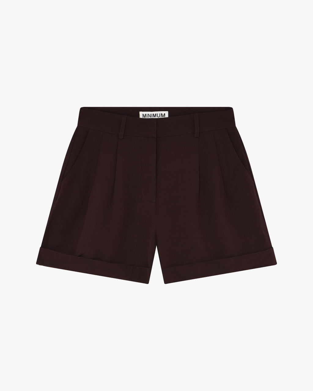 minimum female Selby linen blend shorts 3069 Shorts 1910 French Roast
