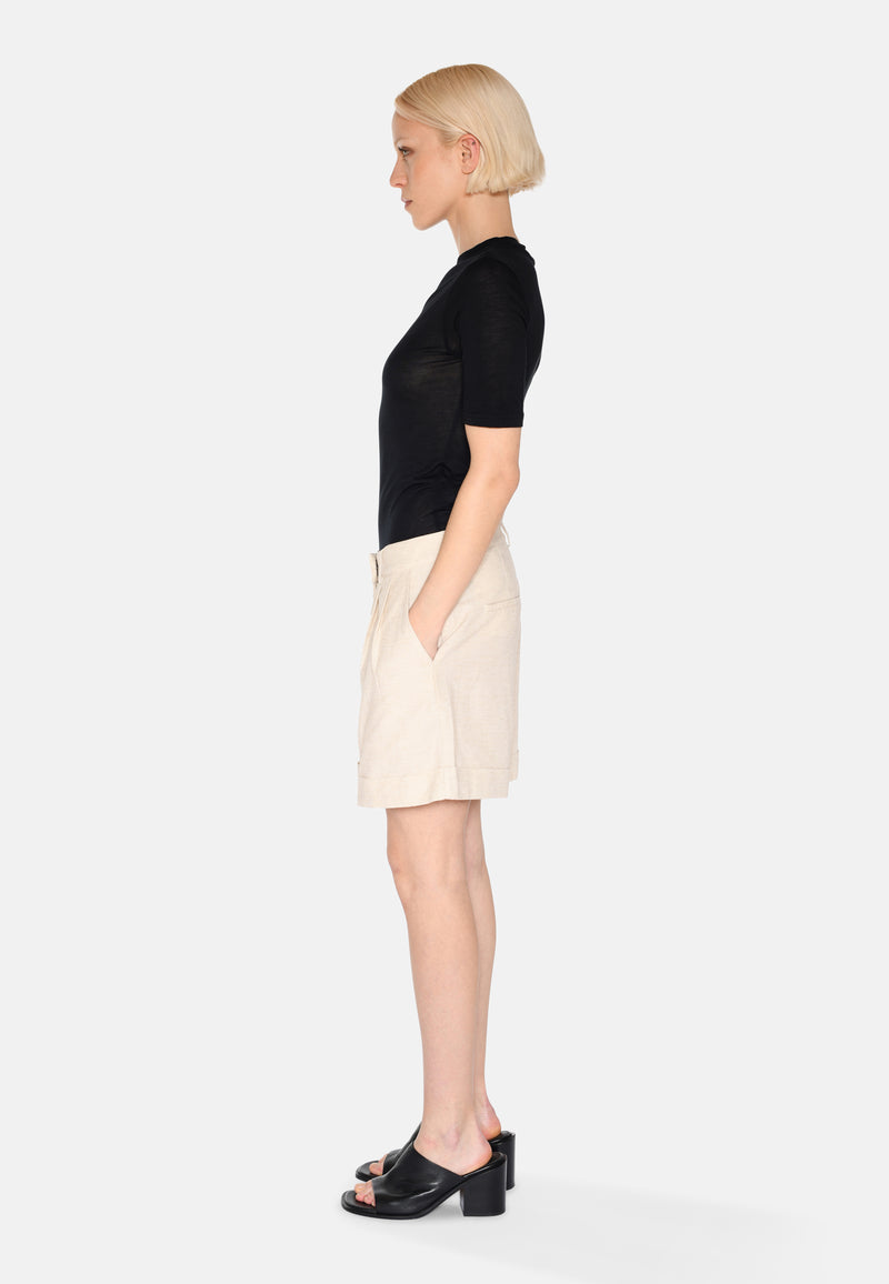 minimum female Selby linen shorts 4191 Shorts 1105 Brown Rice