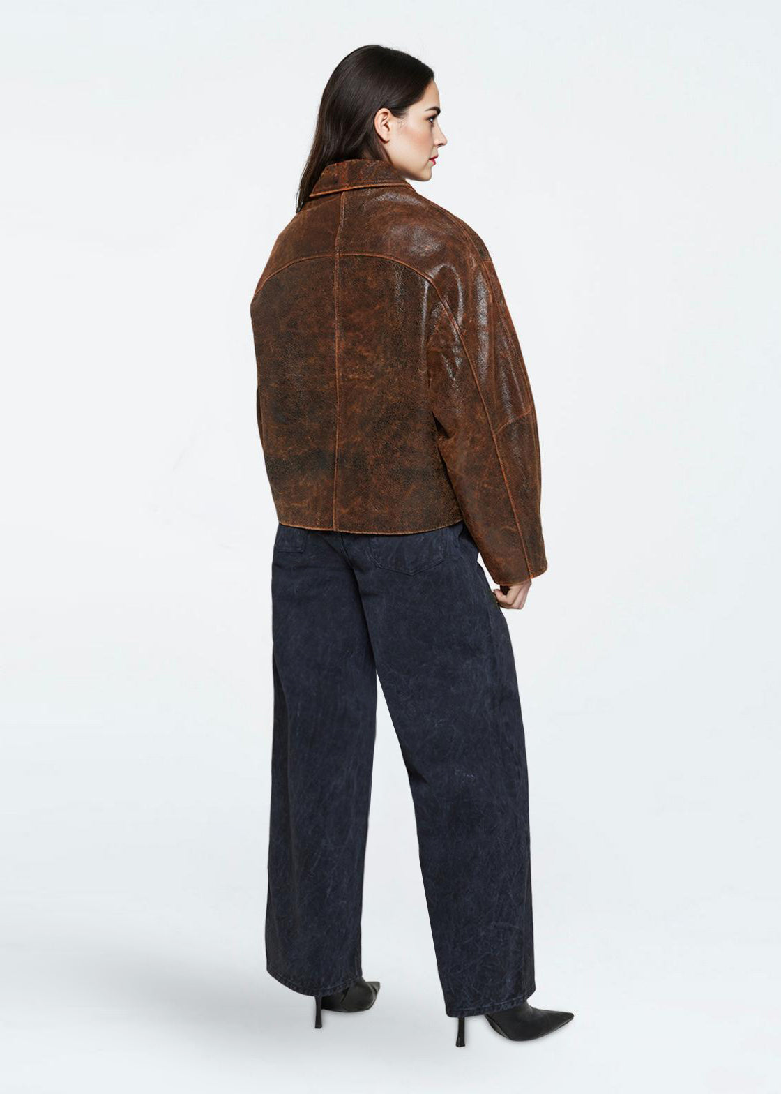 minimum female Tyra jacket 4447 Leather Jacket 1914 Seal Brown
