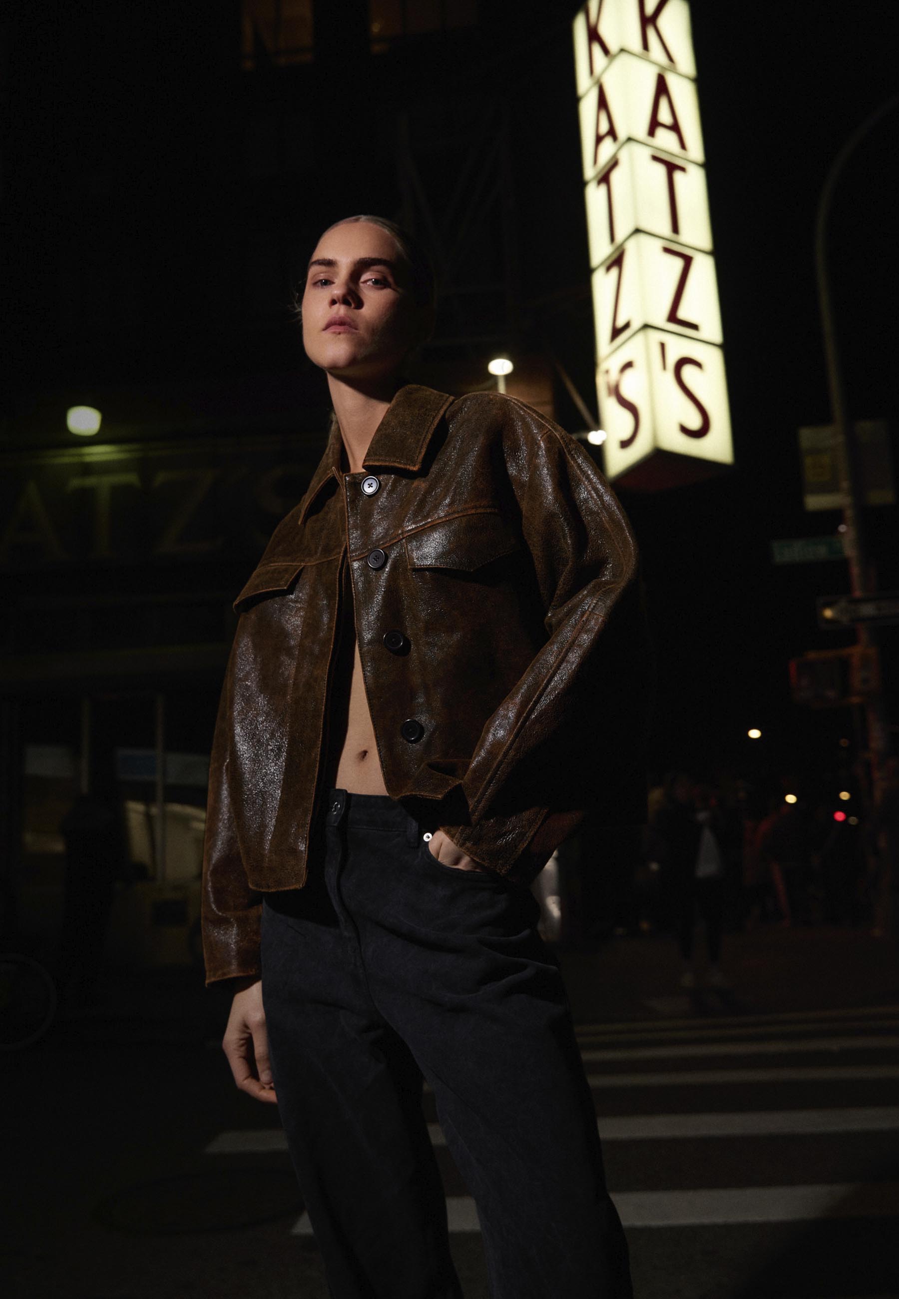 minimum female Tyra jacket 4447 Leather Jacket 1914 Seal Brown