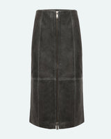 minimum female Unas 3783 Skirt Midi Skirt 980 Dark Grey