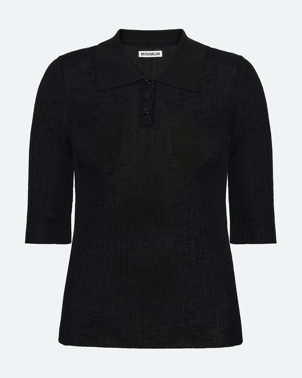 minimum female Zoe short sleeved polo 4152 Polo 999 Black